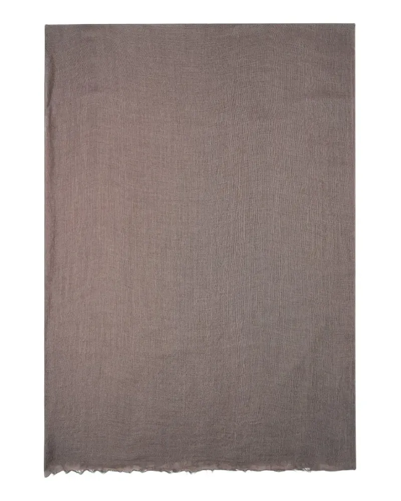 Rick Owens frayed-edge scarf - Grau Grau
