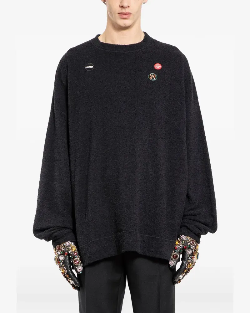 Undercover embellished sweatshirt - Schwarz Schwarz