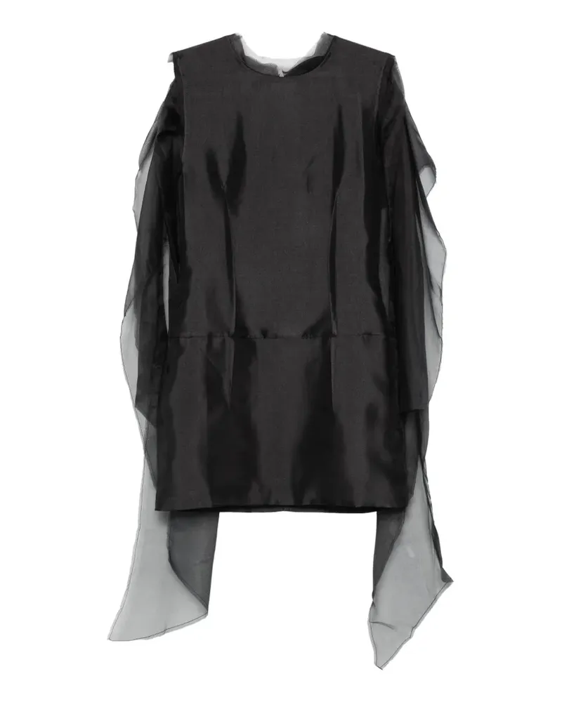 Entire Studios Shift dress black satin - Schwarz Schwarz
