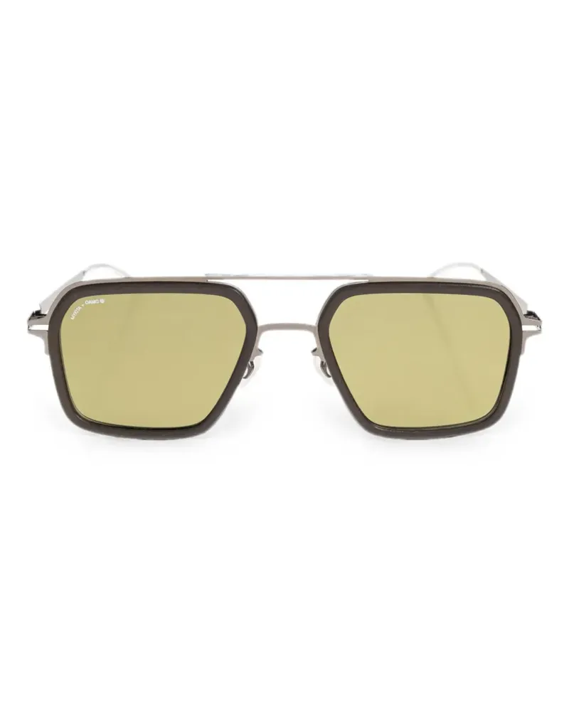 Mykita x OAMC grüne Sonnenbrille - Silber Silber