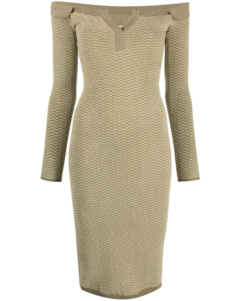 Jacquemus Schulterfreies La Robe Pampero Poloshirtkleid - Grün Grün