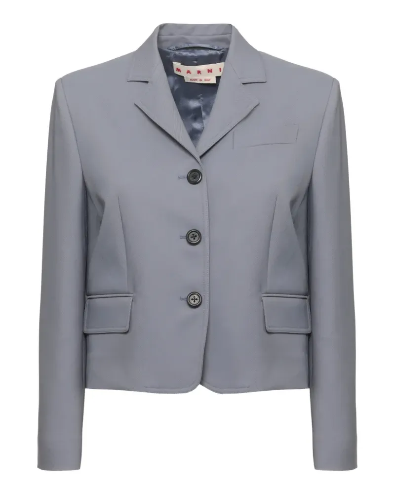 Marni single-breasted blazer - Blau Blau