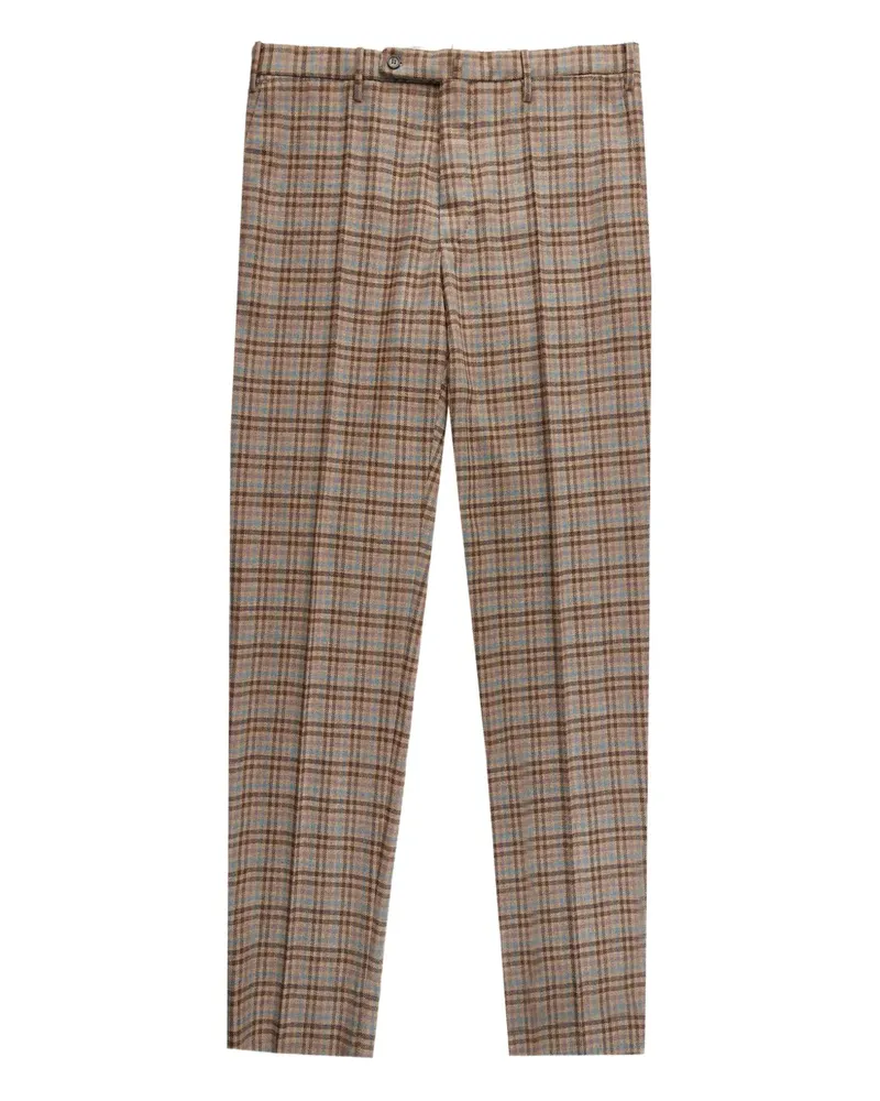 Slowear Hose mit Karomuster - Braun Braun