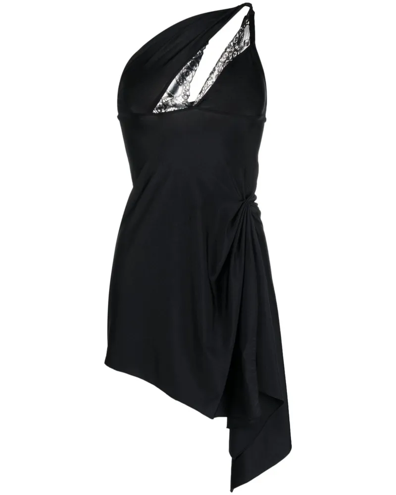 COPERNI Asymmetrisches Minikleid - Schwarz Schwarz