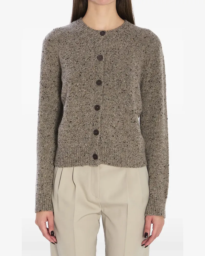 The Row Gerippter Mauino Cardigan aus Kaschmir - Braun Braun