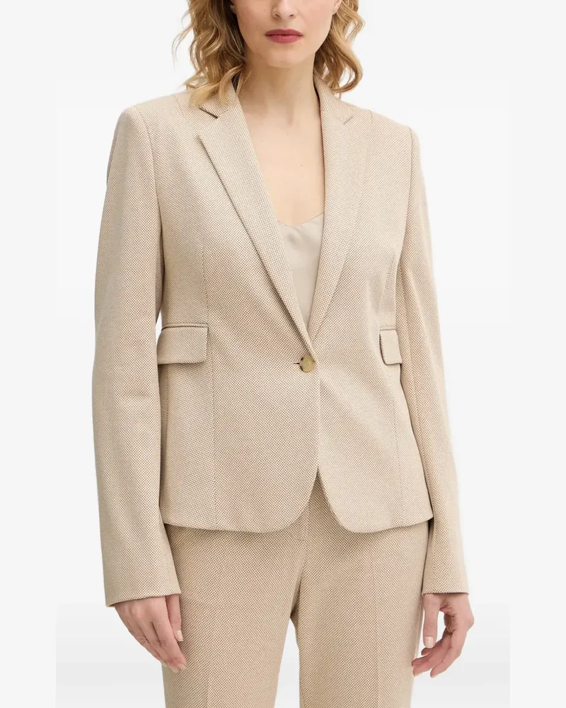 HUGO BOSS Jia tetured blazer - Nude Nude