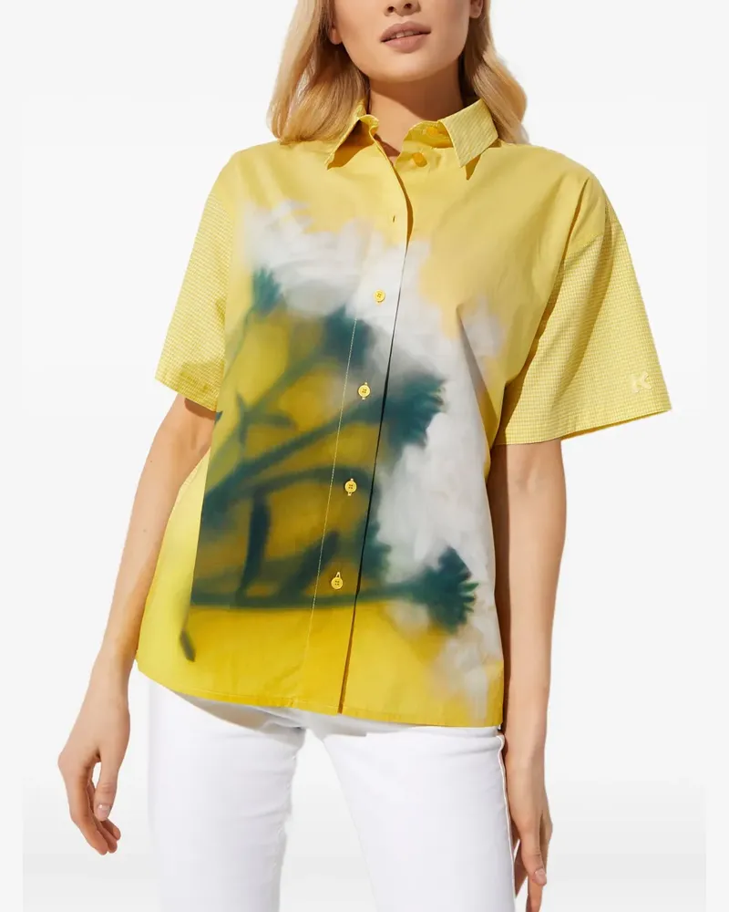 Kenzo graphic-print shirt - Gelb Gelb