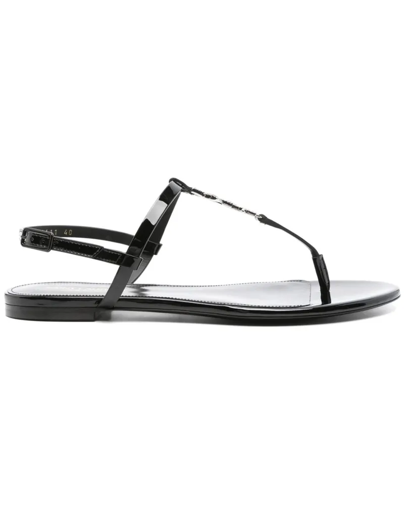 Saint Laurent Cassandra Sandalen - Schwarz Schwarz