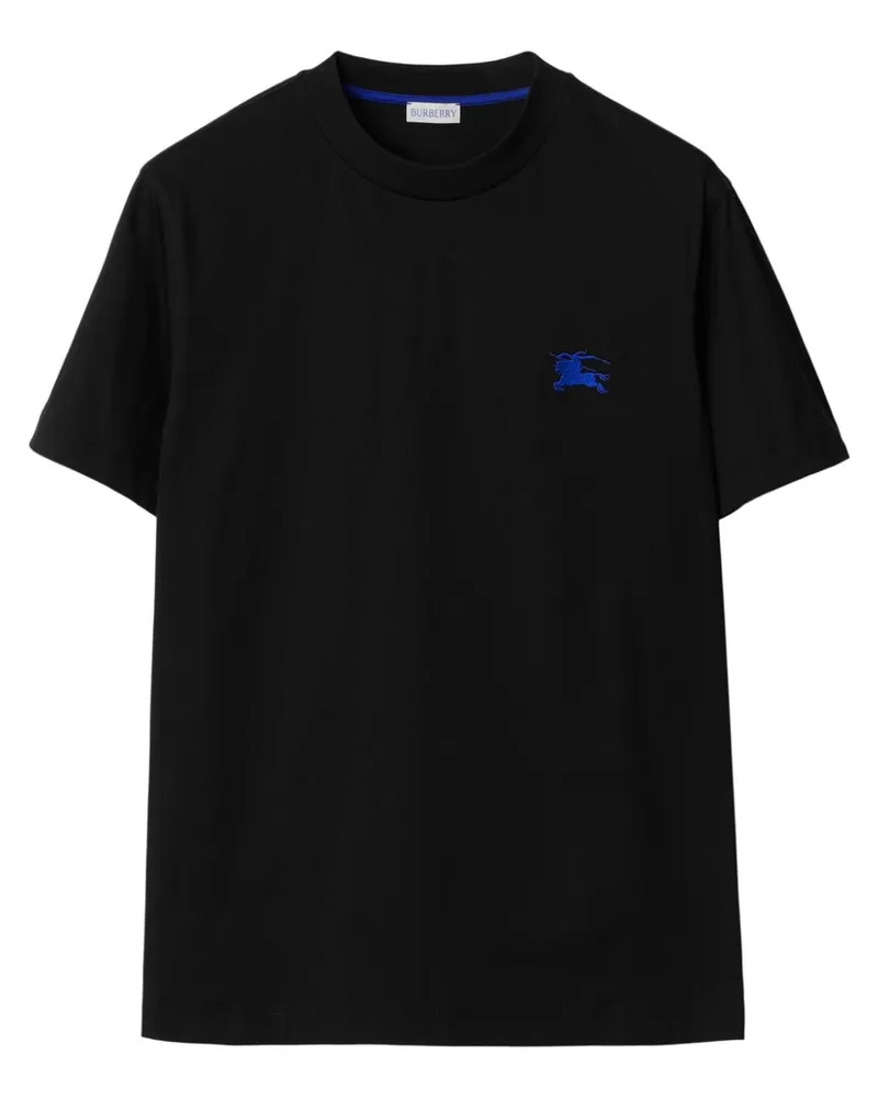 Burberry T-Shirt mit EDK-Stickerei - Schwarz Schwarz