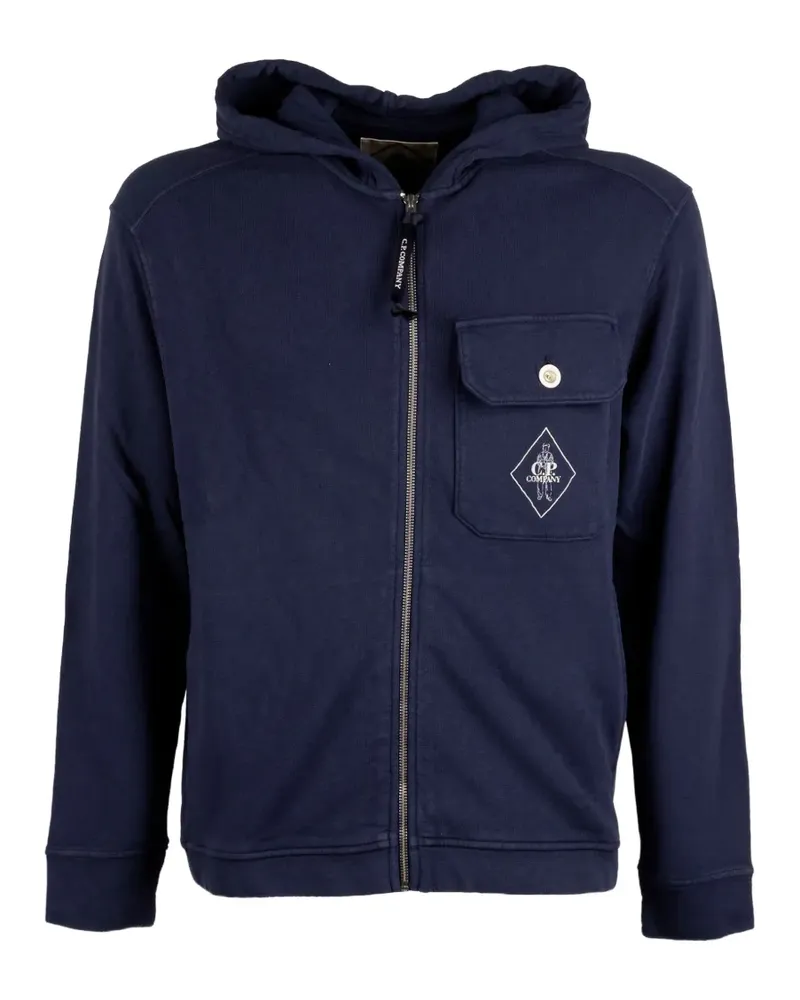 C.P. Company Malfilè Kapuzenjacke mit Reißverschluss - Blau Blau