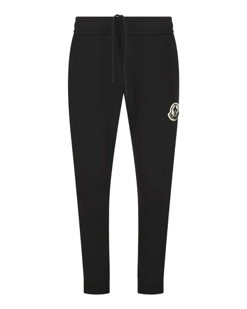 Moncler Jogginghose mit Logo-Patch - Schwarz Schwarz