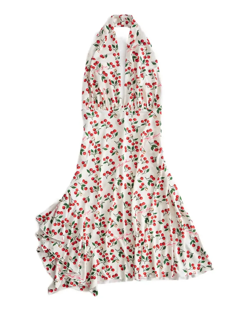 Guess Einstecktuch-Minikleid mit Kirschen-Print - Weiß Weiß
