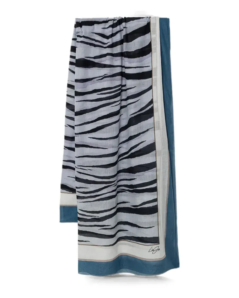 Liu Jo zebra-print scarf - Nude Nude