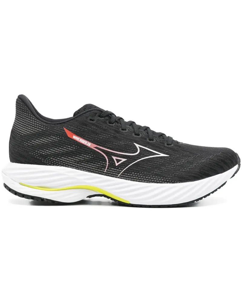 Mizuno Wave Rider 28 Sneakers - Schwarz Schwarz