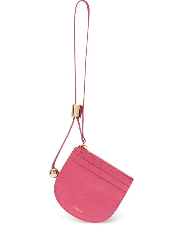 Furla Kleines Laura Kartenetui mit Logo-Print - Rosa Rosa