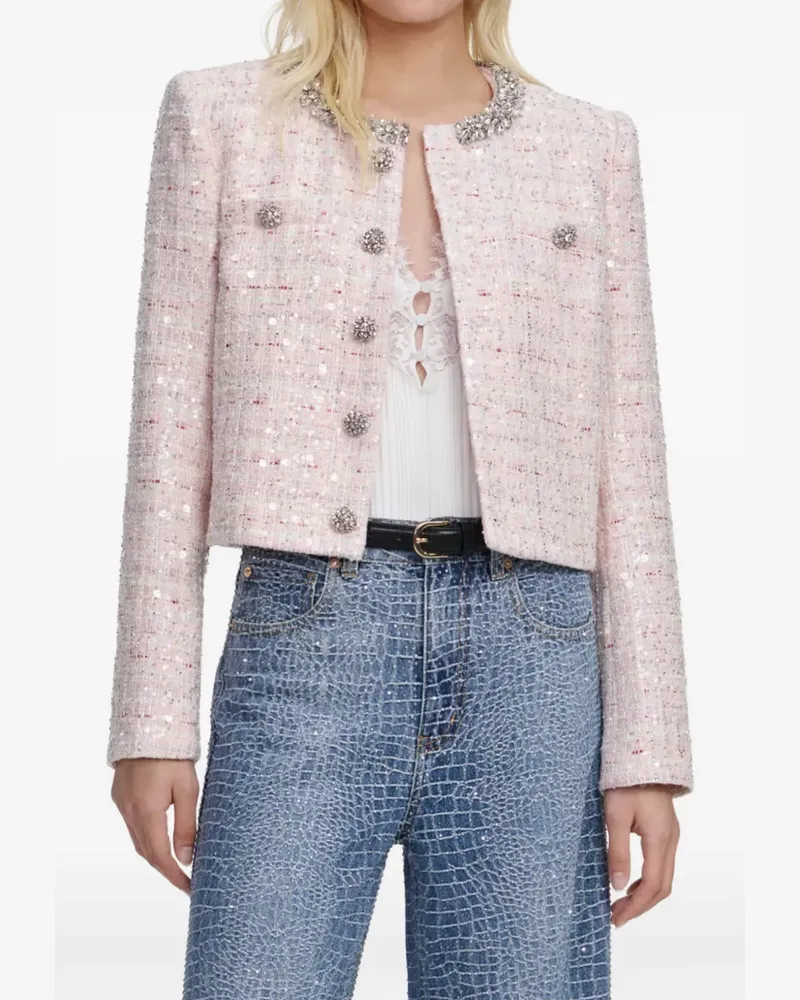 Self-Portrait embellished jacket - Rosa Rosa