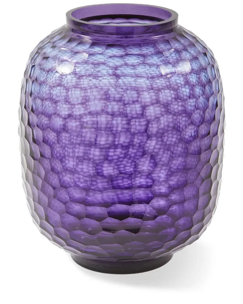 POLSPOTTEN Große Honeycomb Vase (33cm x 26,5cm) - Violett Violett