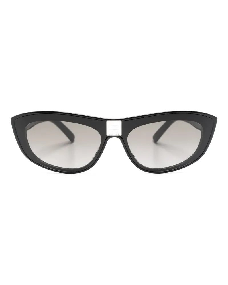 Givenchy Cat-Eye-Sonnenbrille mit Logo - Schwarz Schwarz