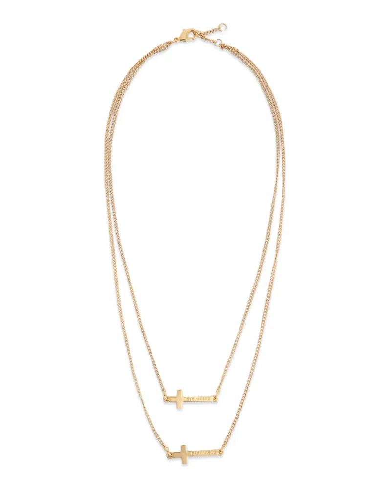 Dsquared2 Doppelte Jesus Halskette - Gold Gold