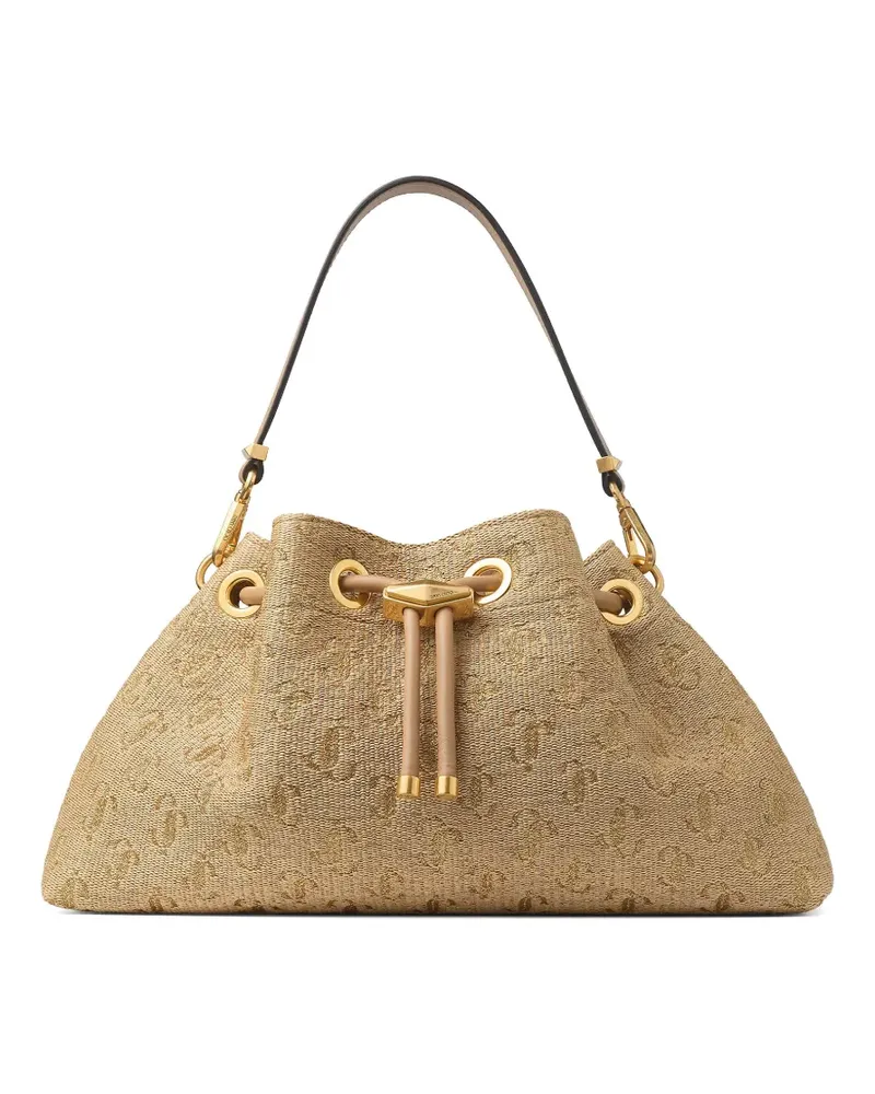 Jimmy Choo Mittelgroße Cinch Schultertasche - Braun Braun