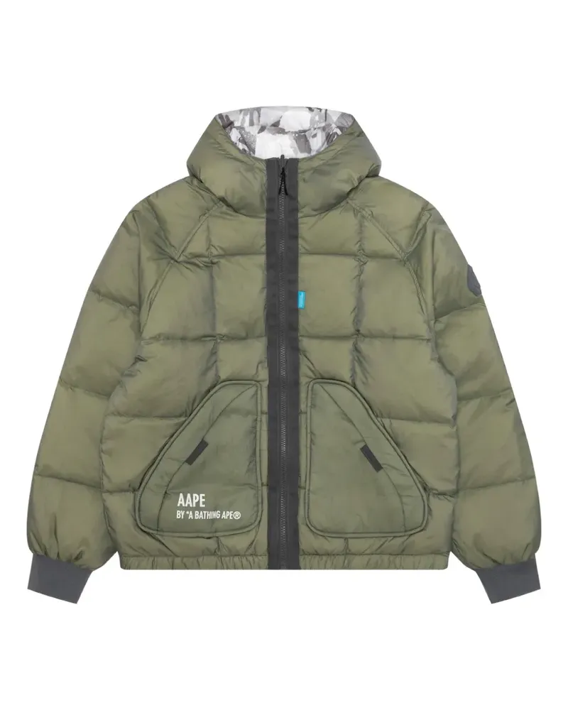 BAPE reversible camouflage-print jacket - Grau Grau