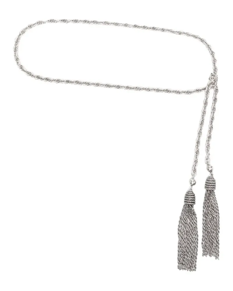 Etro tassel chain belt - Silber Silber