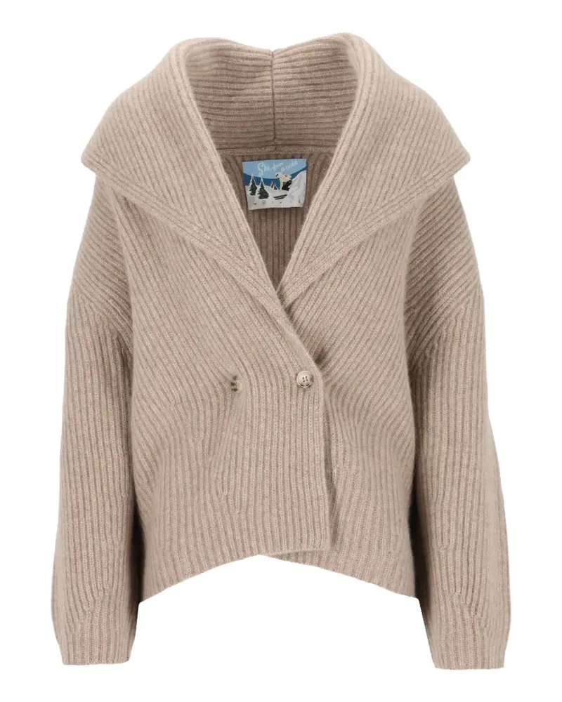 arch4 Lucille double-breasted cardigan - Nude Nude