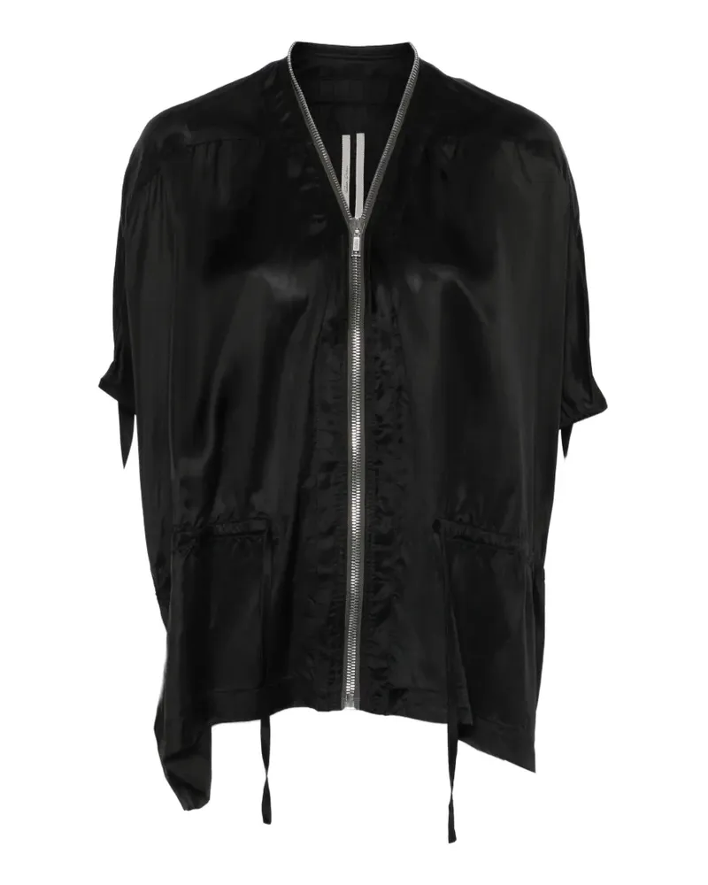 Rick Owens Cape mit Reißverschluss - Schwarz Schwarz