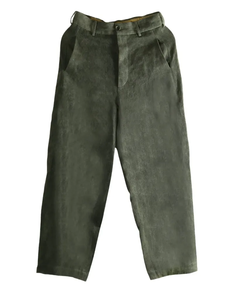 Uma Wang Patina linen trousers - Grau Grau
