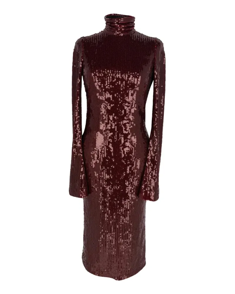 GALVAN Orb Midikleid mit Pailletten - Rot Rot
