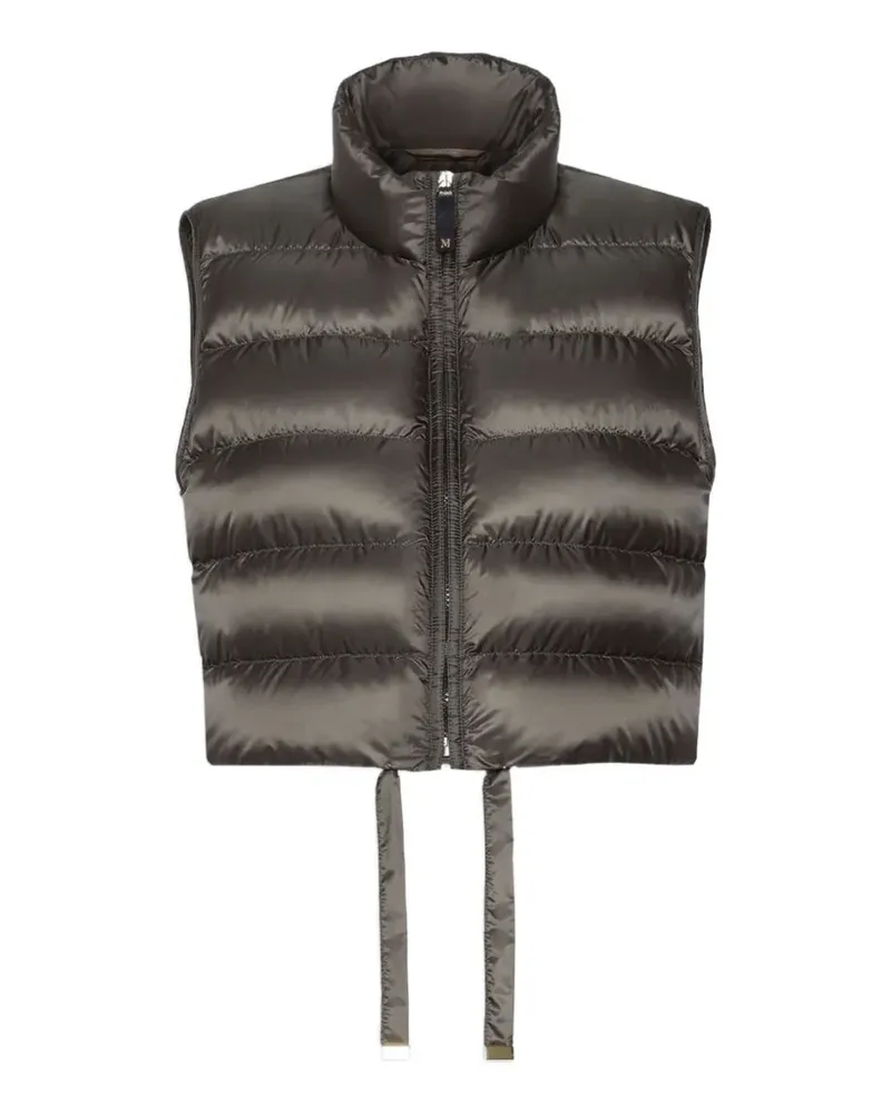 Max Mara quilted drawstring-hem gilet - Grün Grün