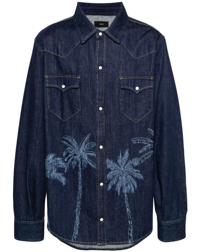 Alanui Hemd mit grafischem Print - Blau Blau