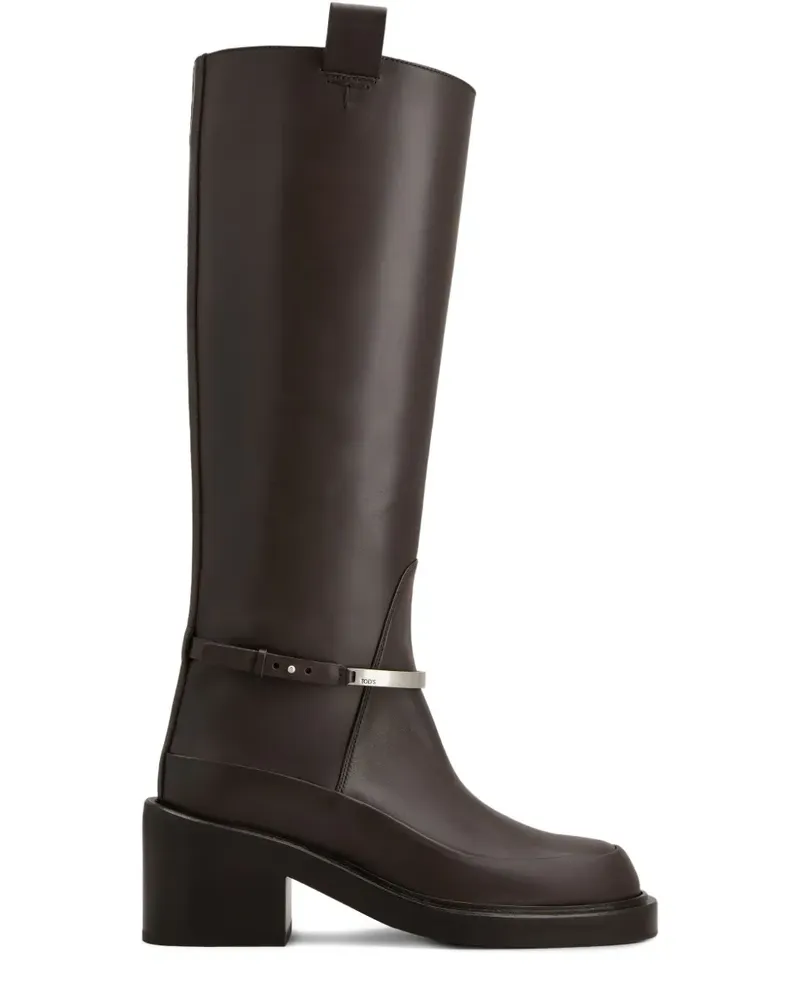 TOD'S Kniehohe Stiefel - Braun Braun