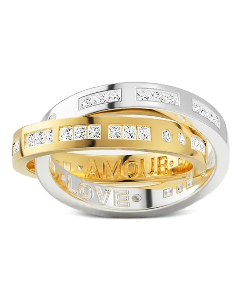 APM Monaco Amour Love Ring - Gold Gold