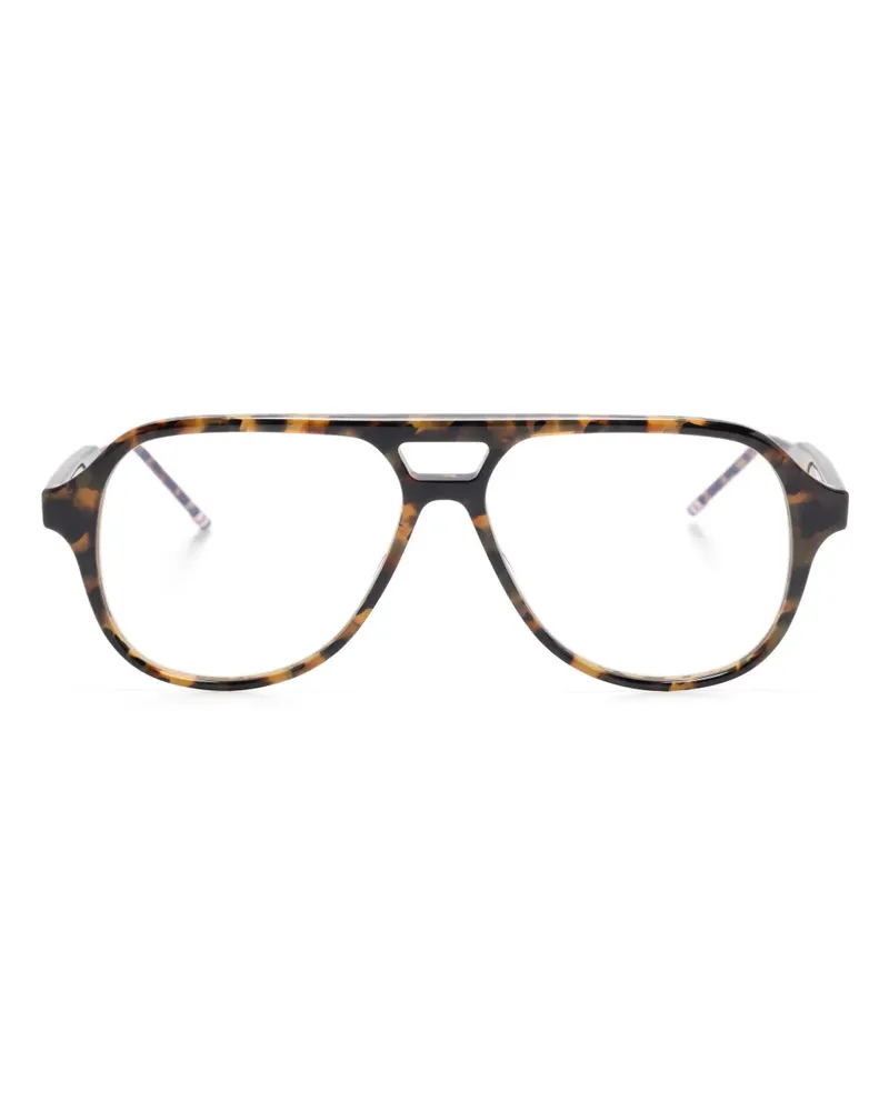 Thom Browne Klassische Pilotenbrille - Braun Braun