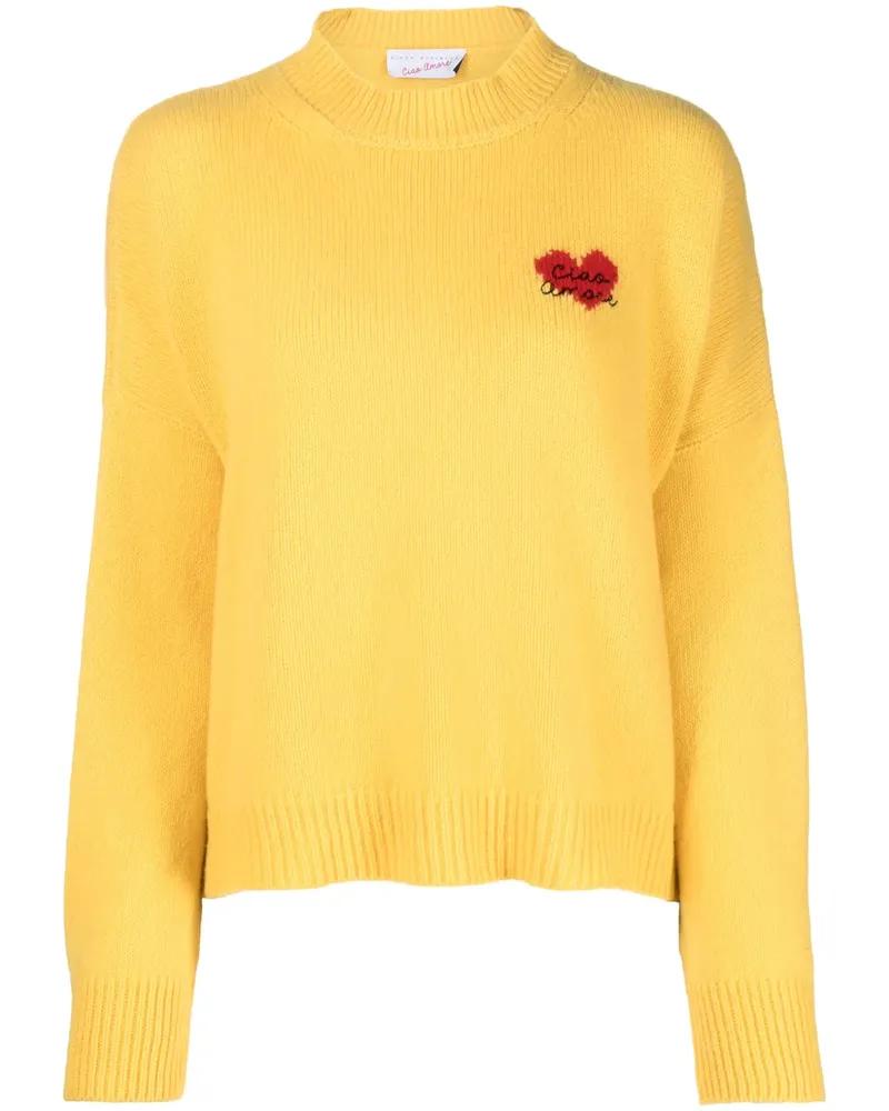 Giada Benincasa Intarsien-Pullover - Gelb Gelb
