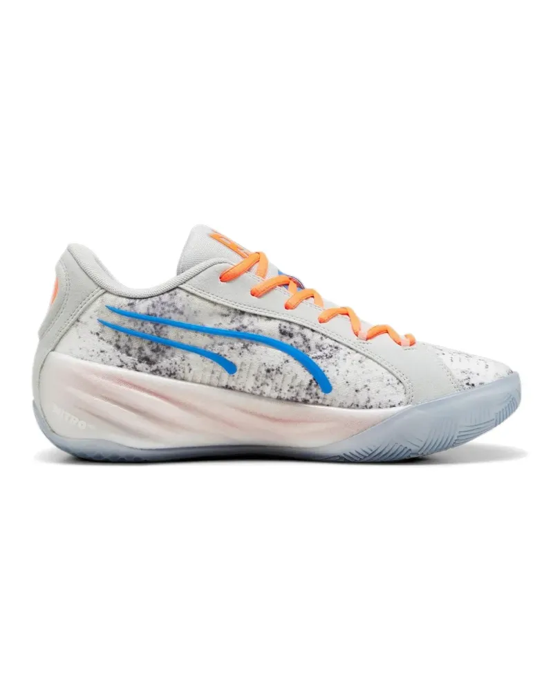 Puma x RJ Barrett All-Pro Nitro "Light Grey/Ultra Orange" Sneakers - Nude Nude