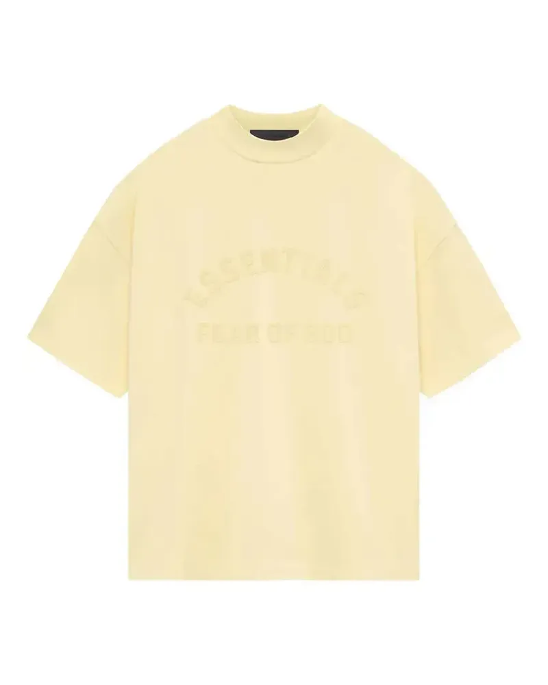 Fear of God T-Shirt mit geripptem Logo - Gelb Gelb
