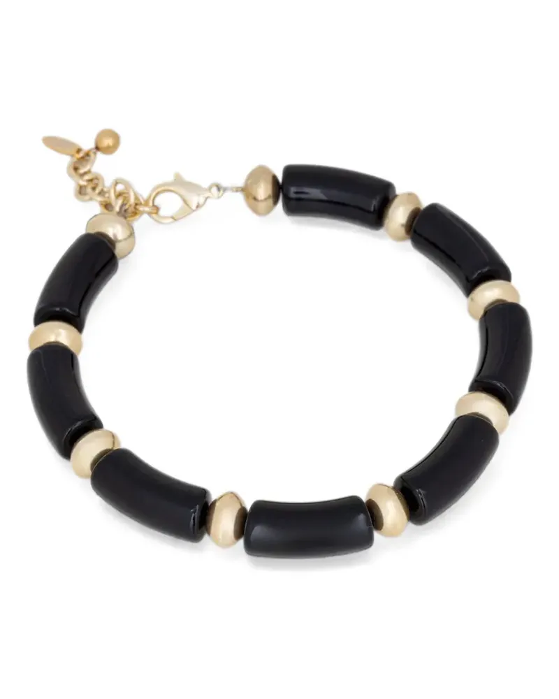 Luisa Spagnoli Niardo beaded-link necklace - Schwarz Schwarz