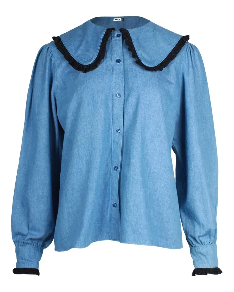 RIXO cotton shirt - Blau Blau