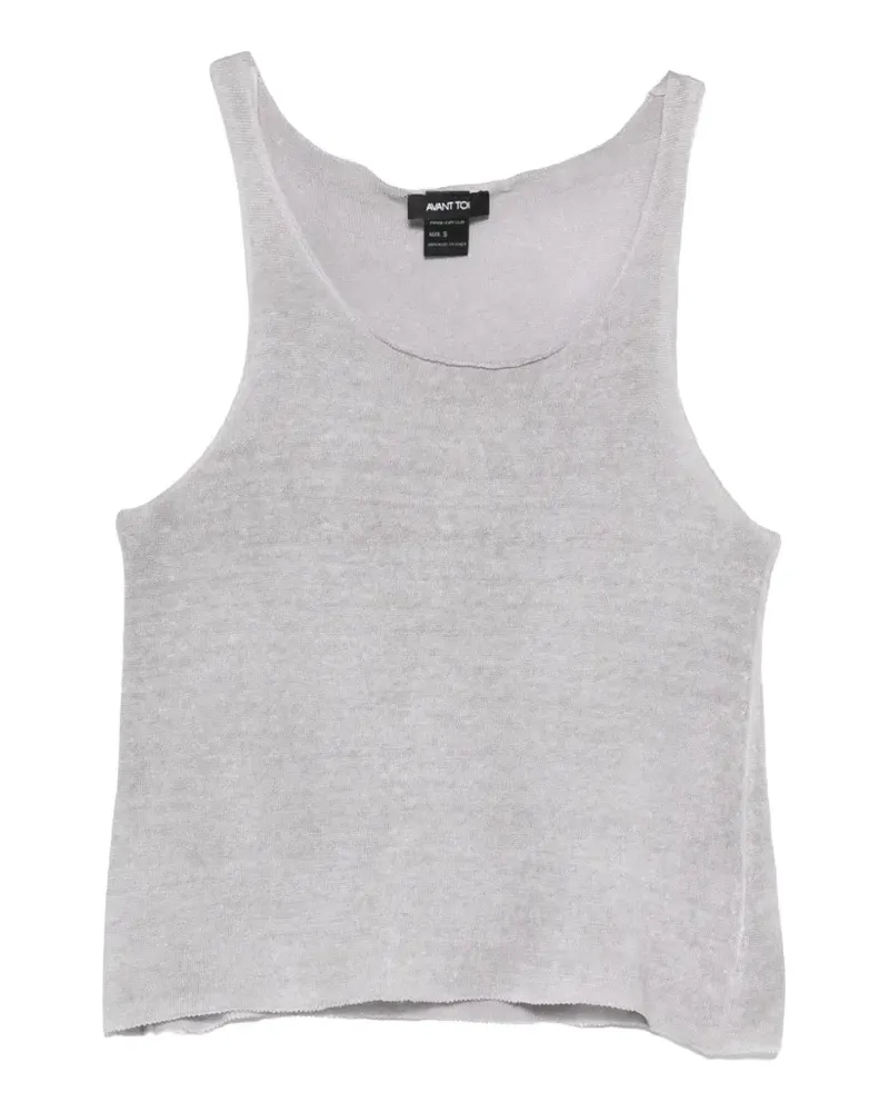 Avant Toi knitted racerback tank top - Grau Grau