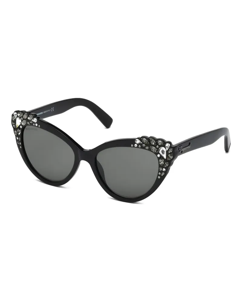 Dsquared2 embellished cat-eye sunglasses - Schwarz Schwarz