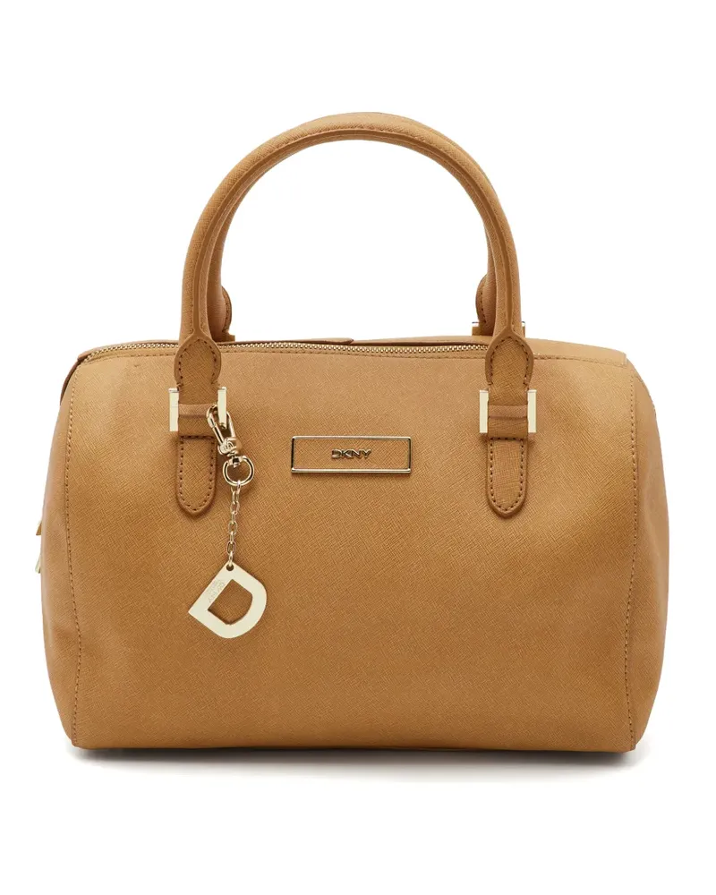DKNY Umhängetasche mit Logo-Schild - Nude Nude