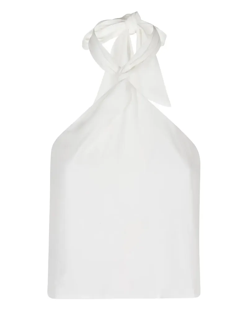 Federica Tosi Top mit Neckholder - Weiß Weiß