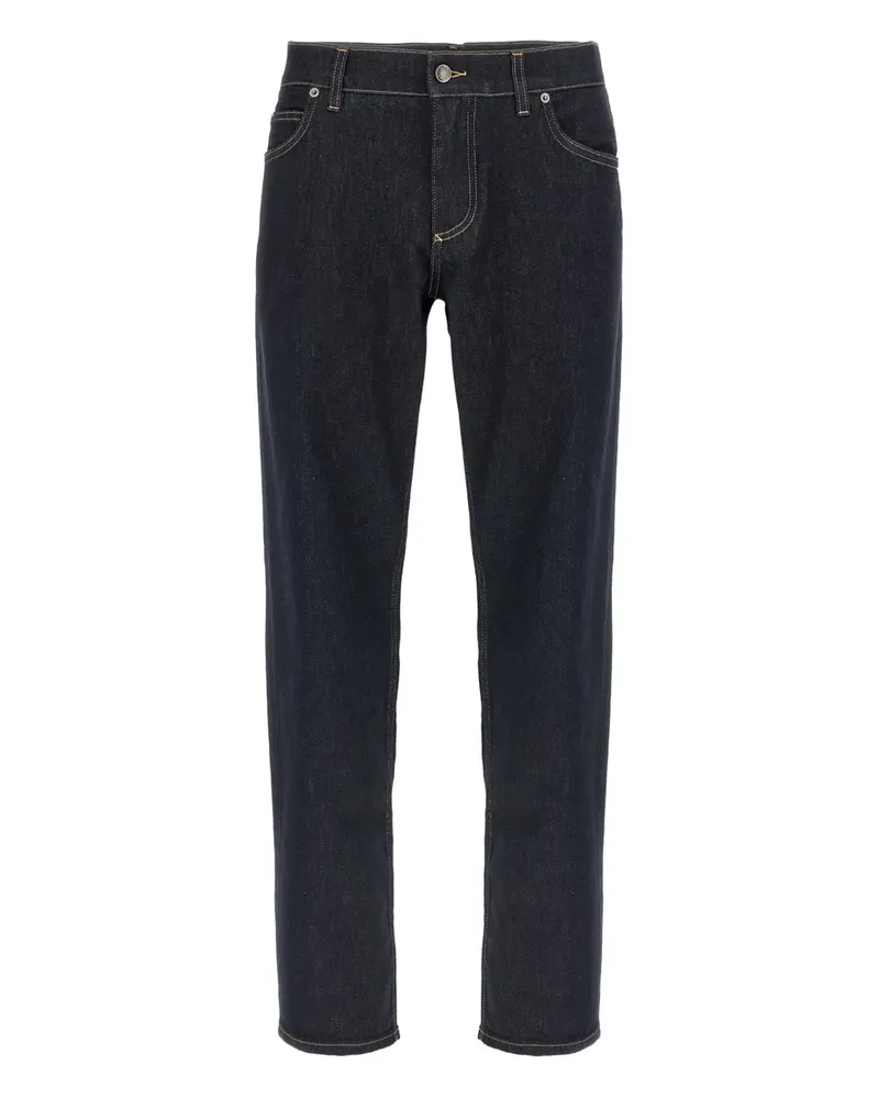 Dolce & Gabbana Jeans mit Logo-Schild - Blau Blau