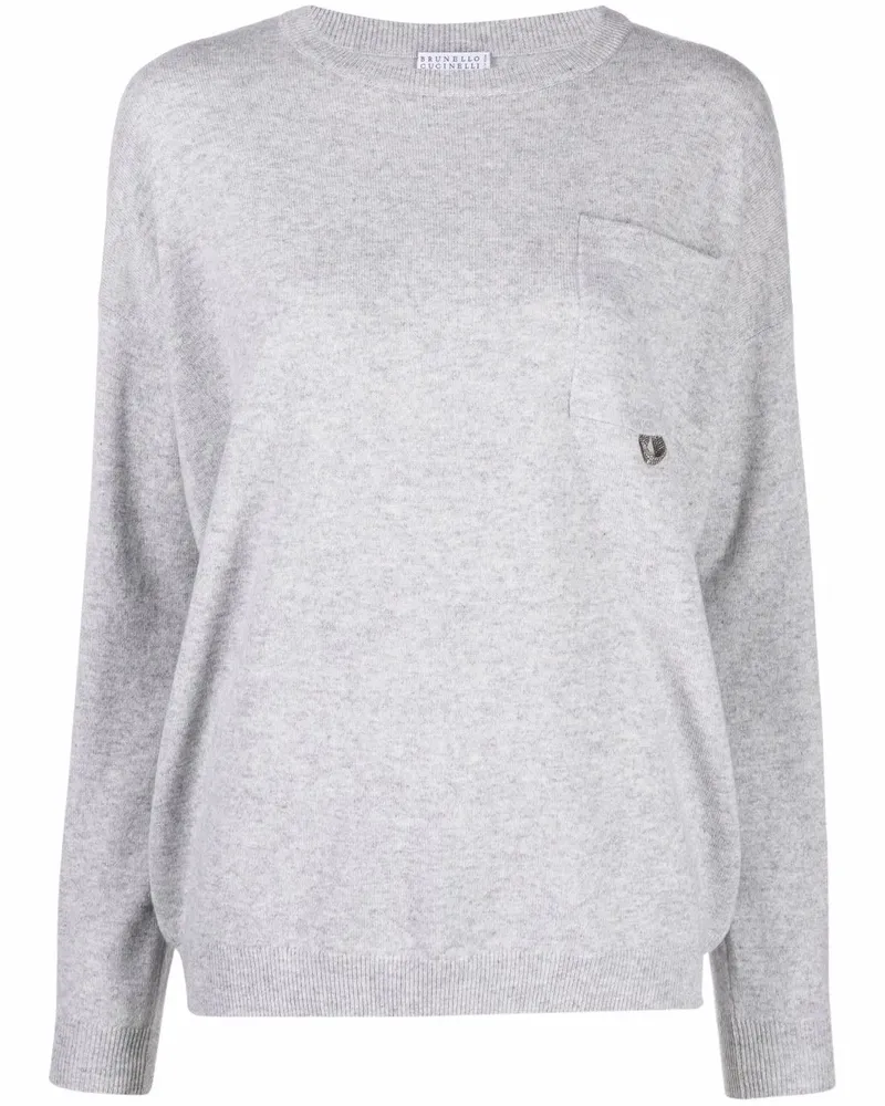 Brunello Cucinelli Gestrickter Pullover - Grau Grau