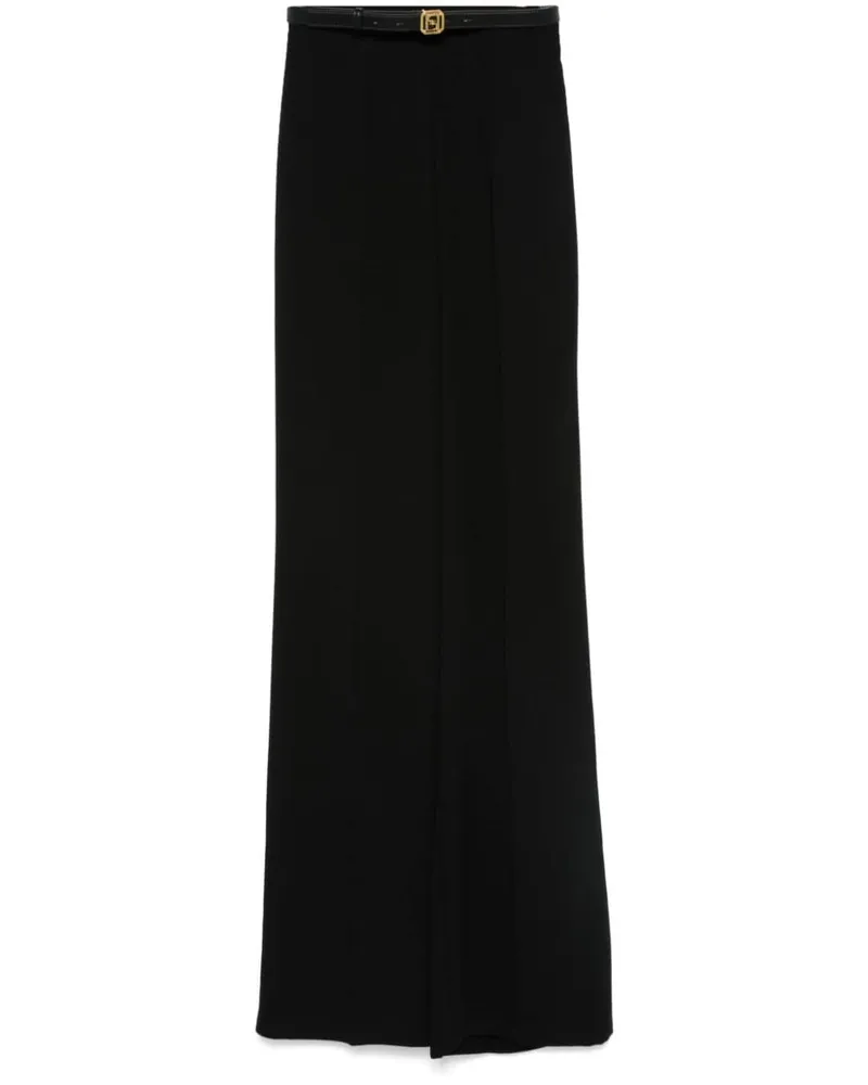 Elisabetta Franchi Wide-Leg-Hose Schwarz