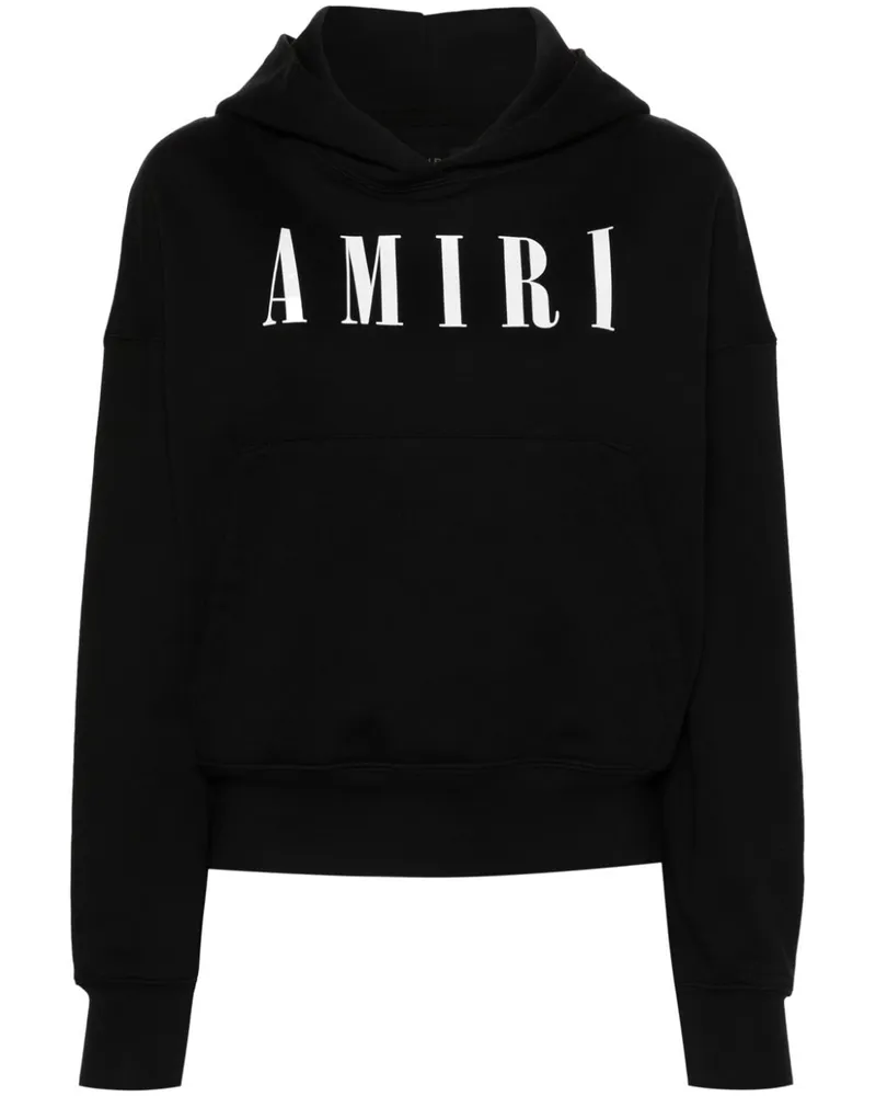 Amiri Hoodie mit Logo-Print - Schwarz Schwarz