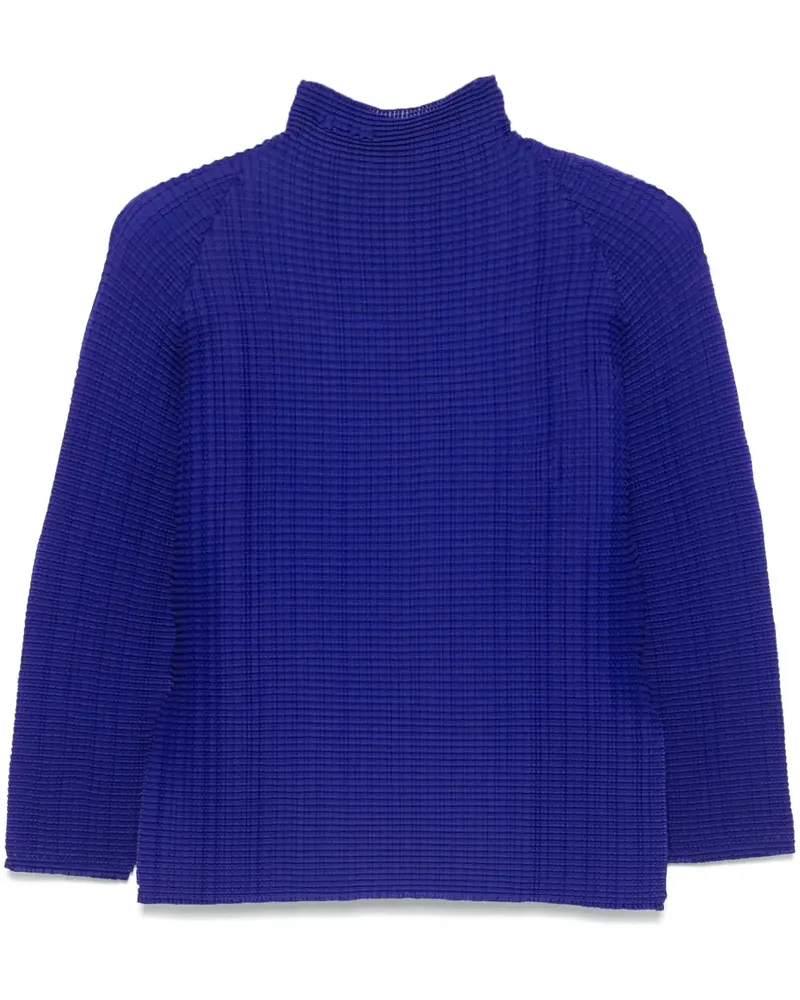 Issey Miyake Wooly Pleats-48 T-Shirt - Blau Blau