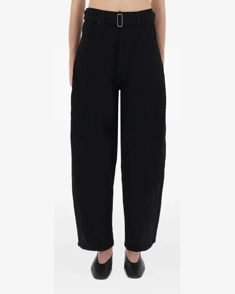 Studio Nicholson belted trousers - Schwarz Schwarz